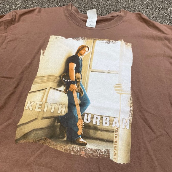 Gildan Other - Vintage Keith Urban Alive In 05 Tour Shirt Brown XL Country Music Concert Tee
